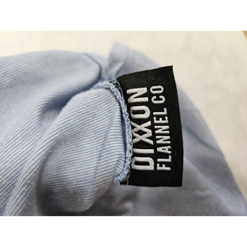 DIXXON Polo Golf Shirt Mens 4XL Stitch Premium Striped Slate Blue Cotton Classic - Picture 4 of 8